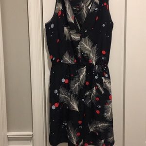 Charlie Jade black print sleeveless dress